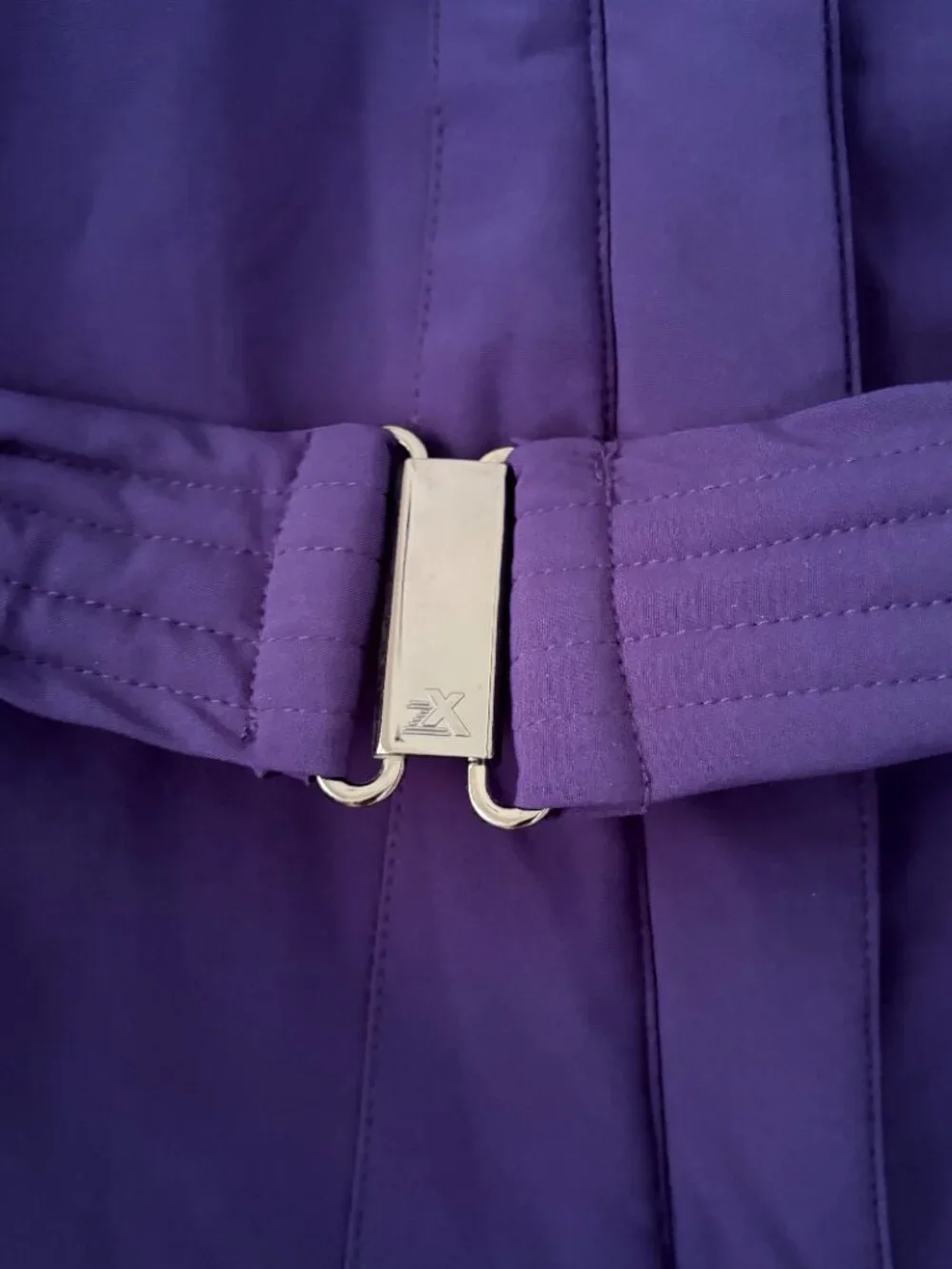 ZeroXposur Coat Size Medium Purple Hooded. NWT Belted - Picture 10 of 13